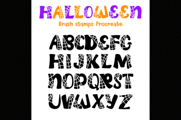 ABC Halloween Brush Stamps Procreate: A Creative Solution for Spooky Designs