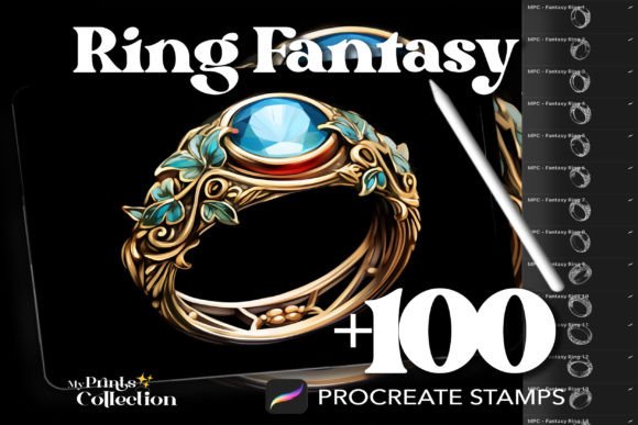 Evaluating the 100 Procreate Ring Fantasy Stamps for Digital Illustration