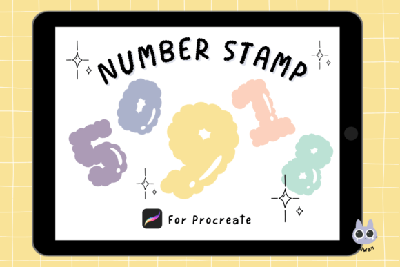 Integrating Bubble Number Procreate Brush Stamps into Your Digital Design Workflow