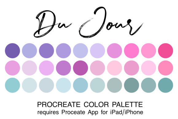 Streamline Your Digital Art Workflow with the Du Jour Procreate Color Palette