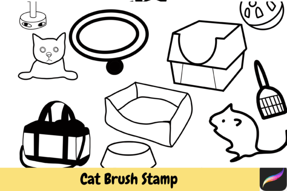 Unlocking Creativity with Cat Hand Drawn Brush Stamps for Procreate